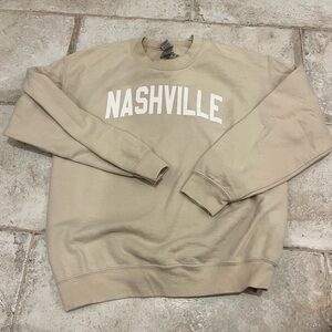 Nashville Beige Crewneck Sweatshirt (M)